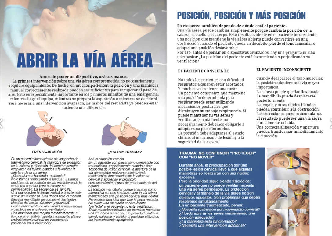 Páginas interiores de la Edición 04: Manejo de la Vía Aérea