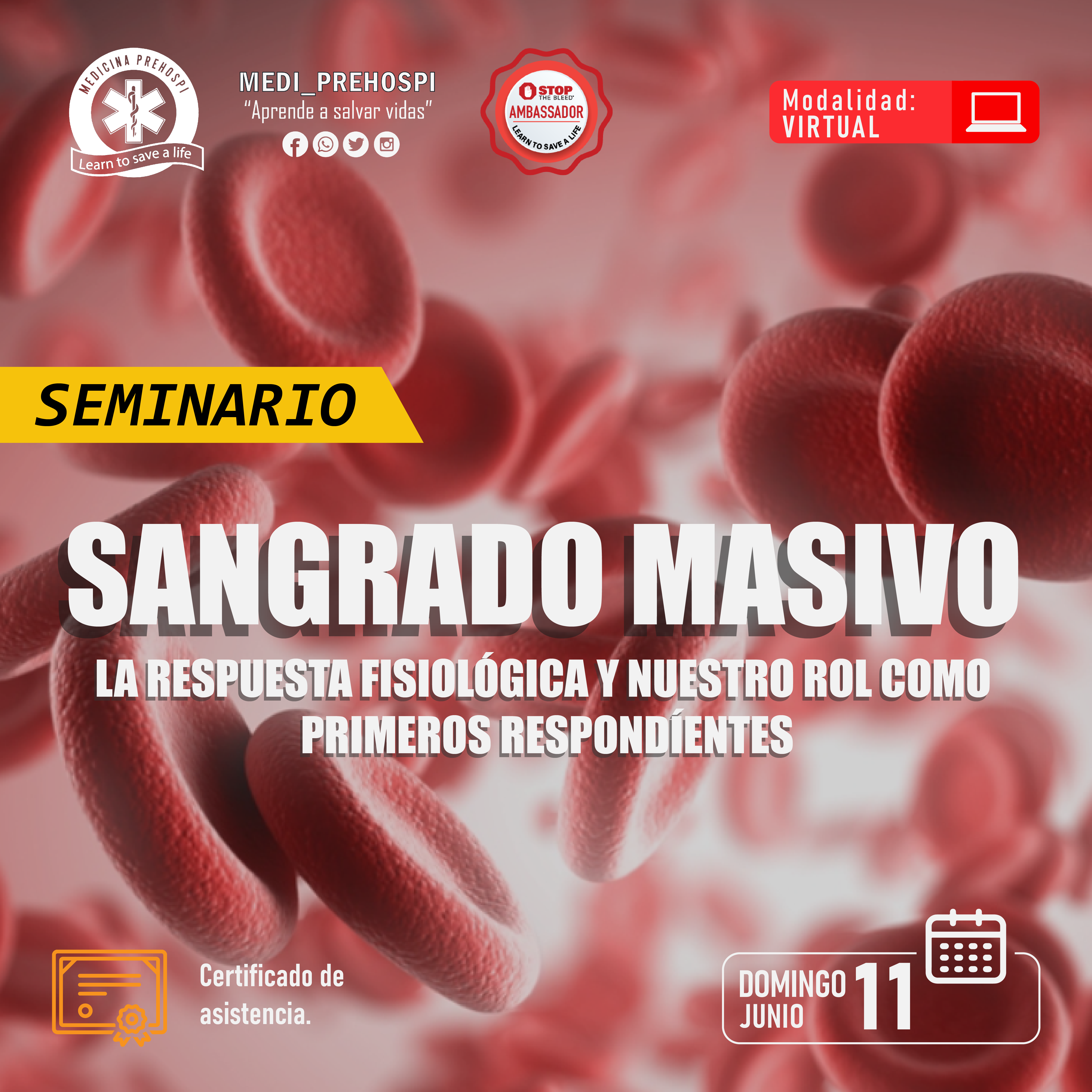 SEMINARIO: Entendiendo a las hemorragias – Stop the bleed