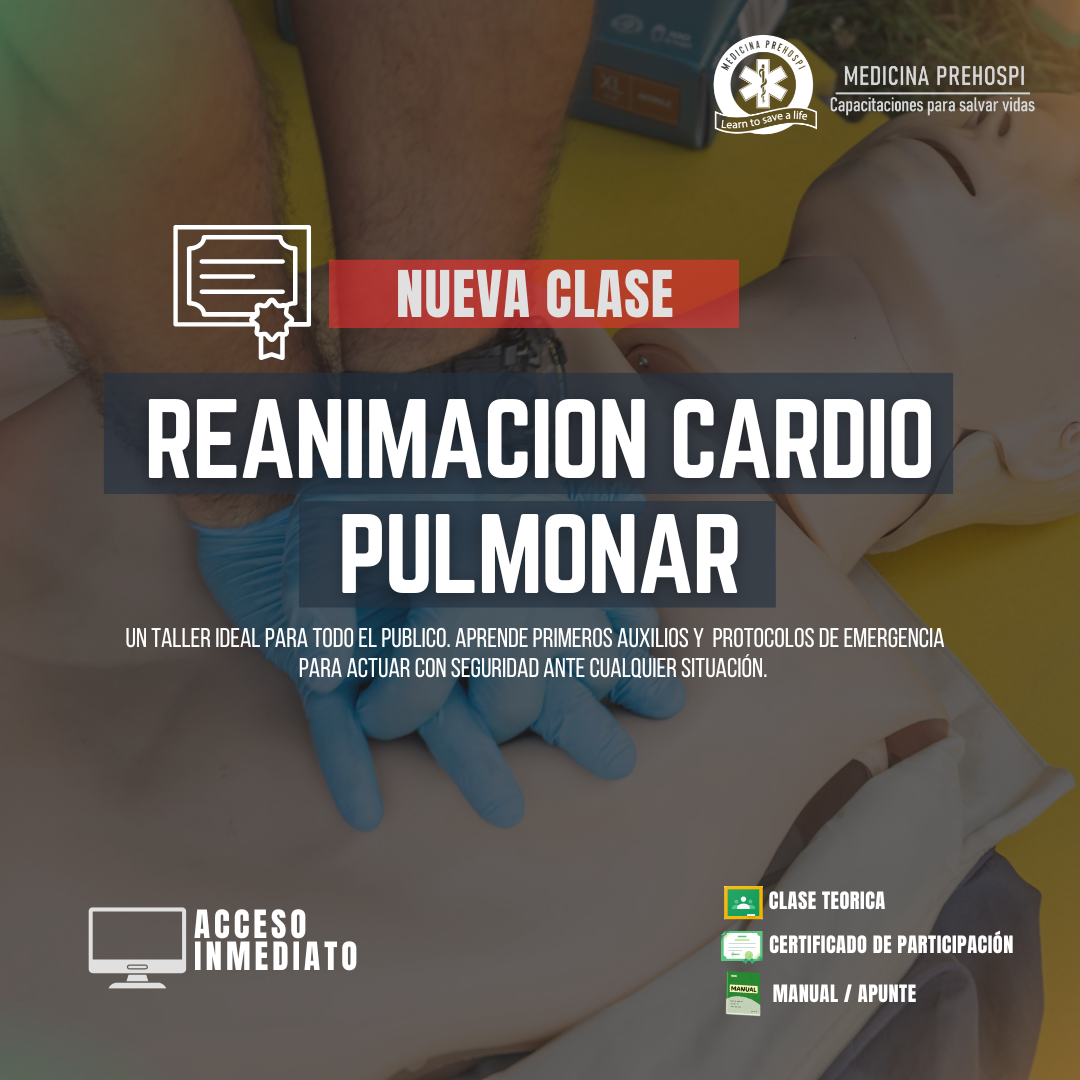 CLASE «RCP» – Reanimación Cardio Pulmonar